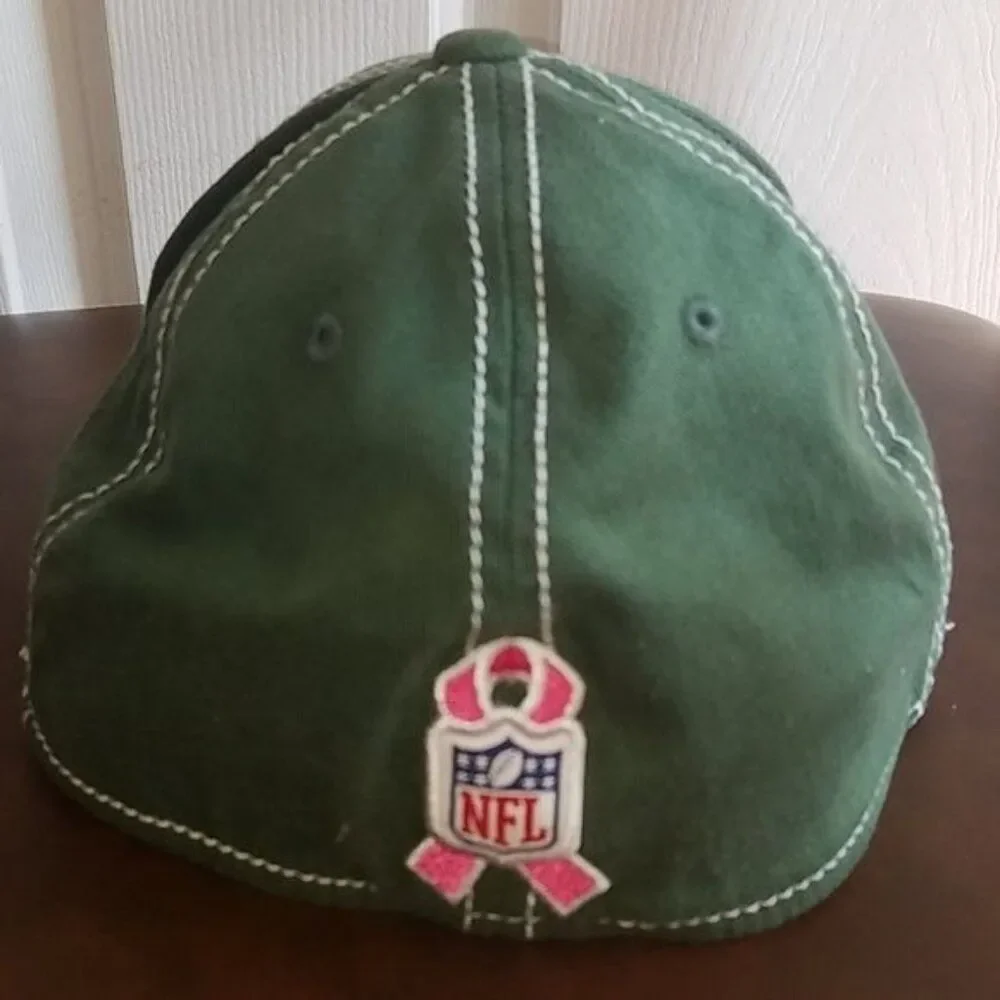 Hat Green Bay Packers Cap NFL Reebok On Field BREAST CANCER
